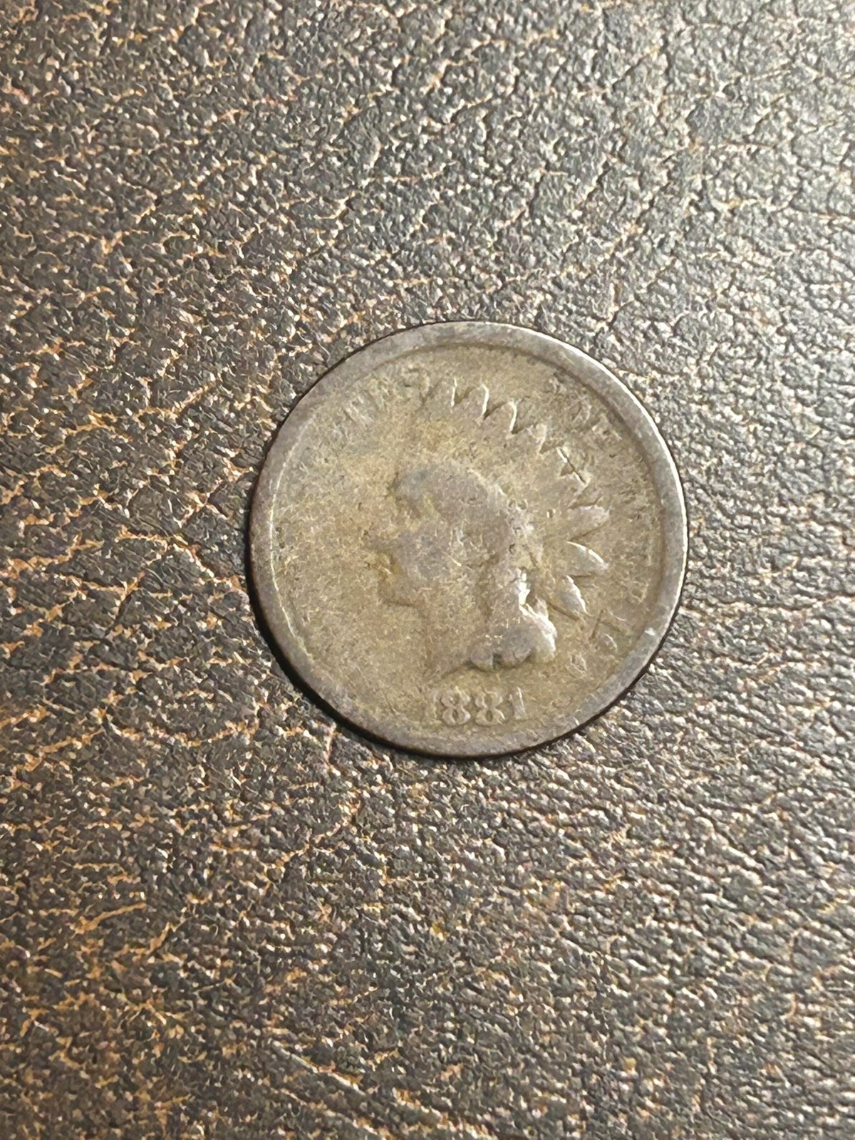 1881 Indian Head Cent Good Condition Exact Coin Pictured Free Shipping #B138