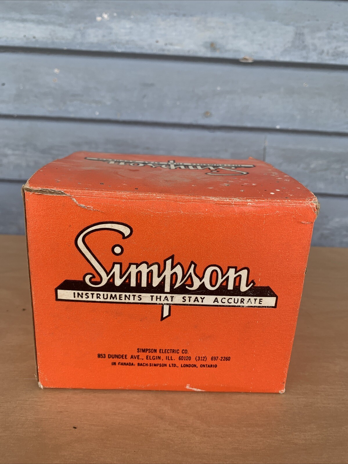 Simpson Electric Mid Century Style Analog Panel Meter Amps.