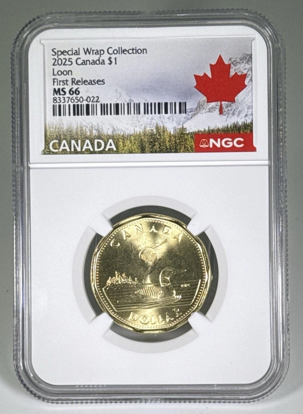 2025 $1 CANADA NGC MS66 SPECIAL WRAP COLLECTION LOON FIRST RELEASES DOLLAR