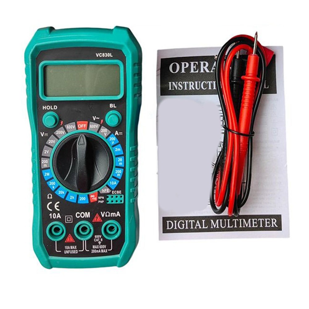 VC830L Digital Multimeter with Backlit LCD Option Not Standard LCD Display