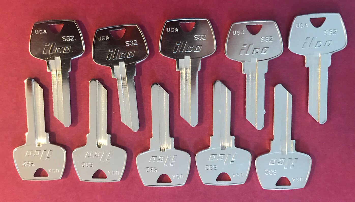 ILCO BRAND  S-32 Key  Blank   (Pack of 10) Locksmith                [z]