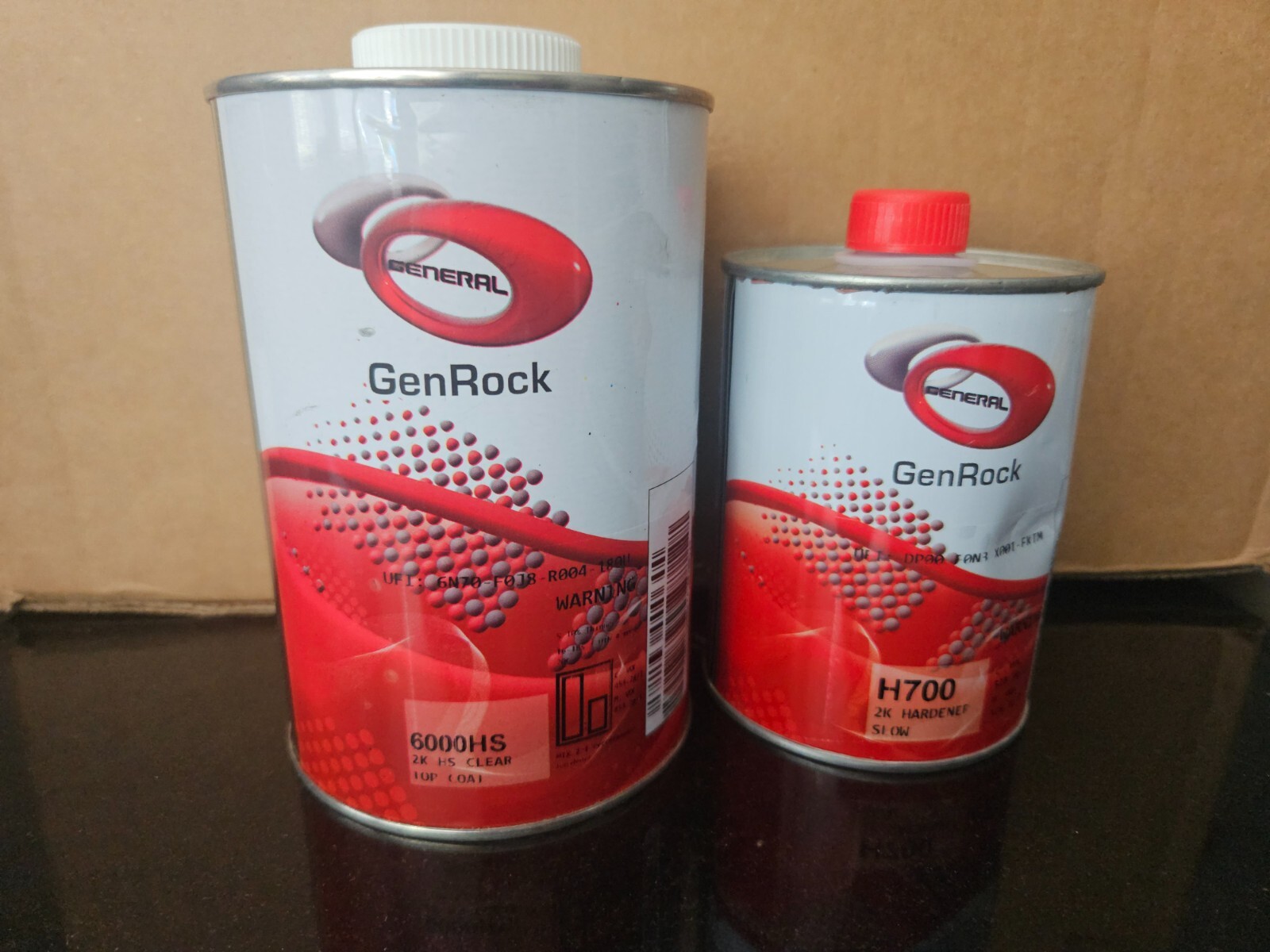 GENROCK 6000 HS EURO CLEAR COAT WITH HARDENER  HIGH SOLID ( 52.6% ). HIGH GLOSS