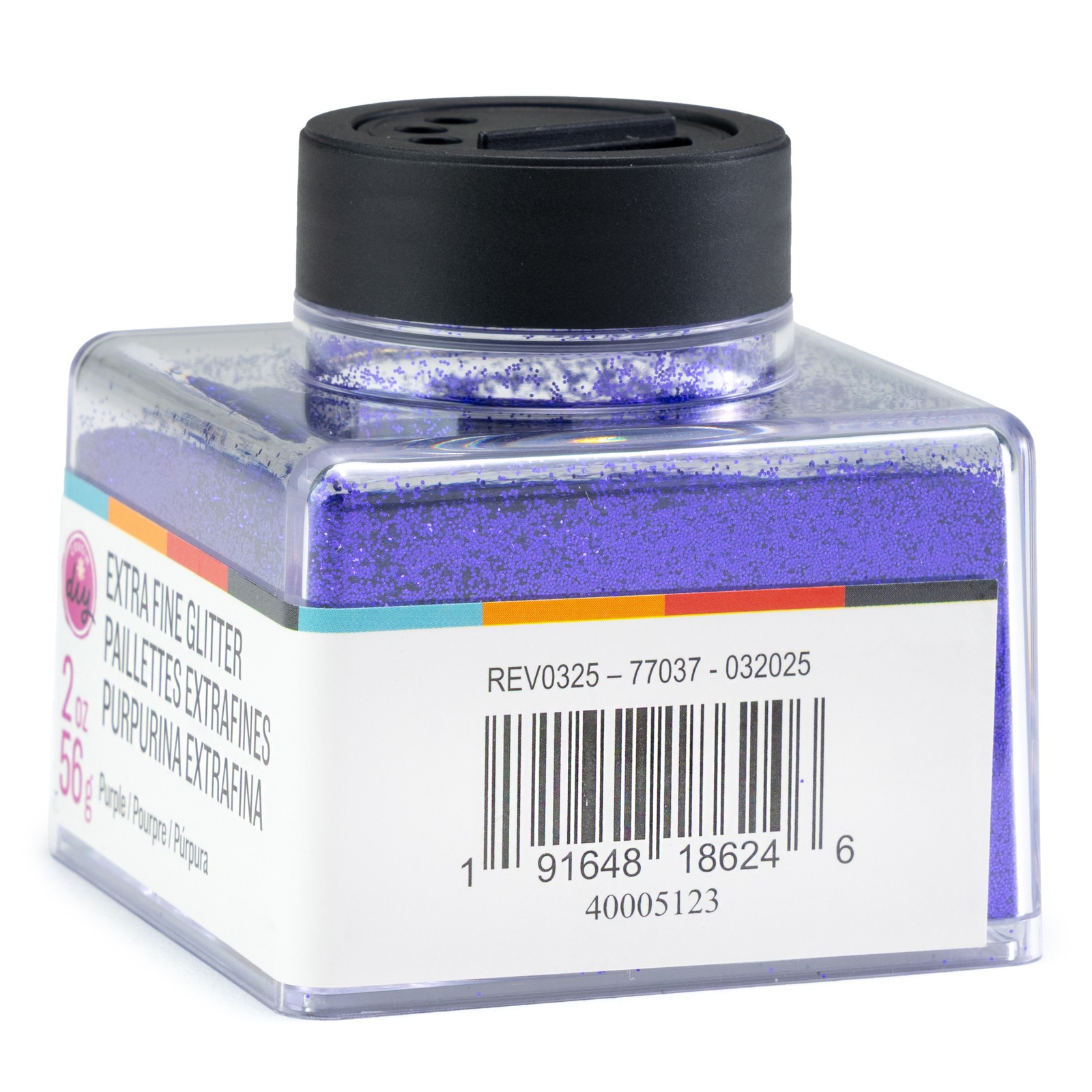 CousinDIY Glitter Stacker 2oz-Amethyst Purple