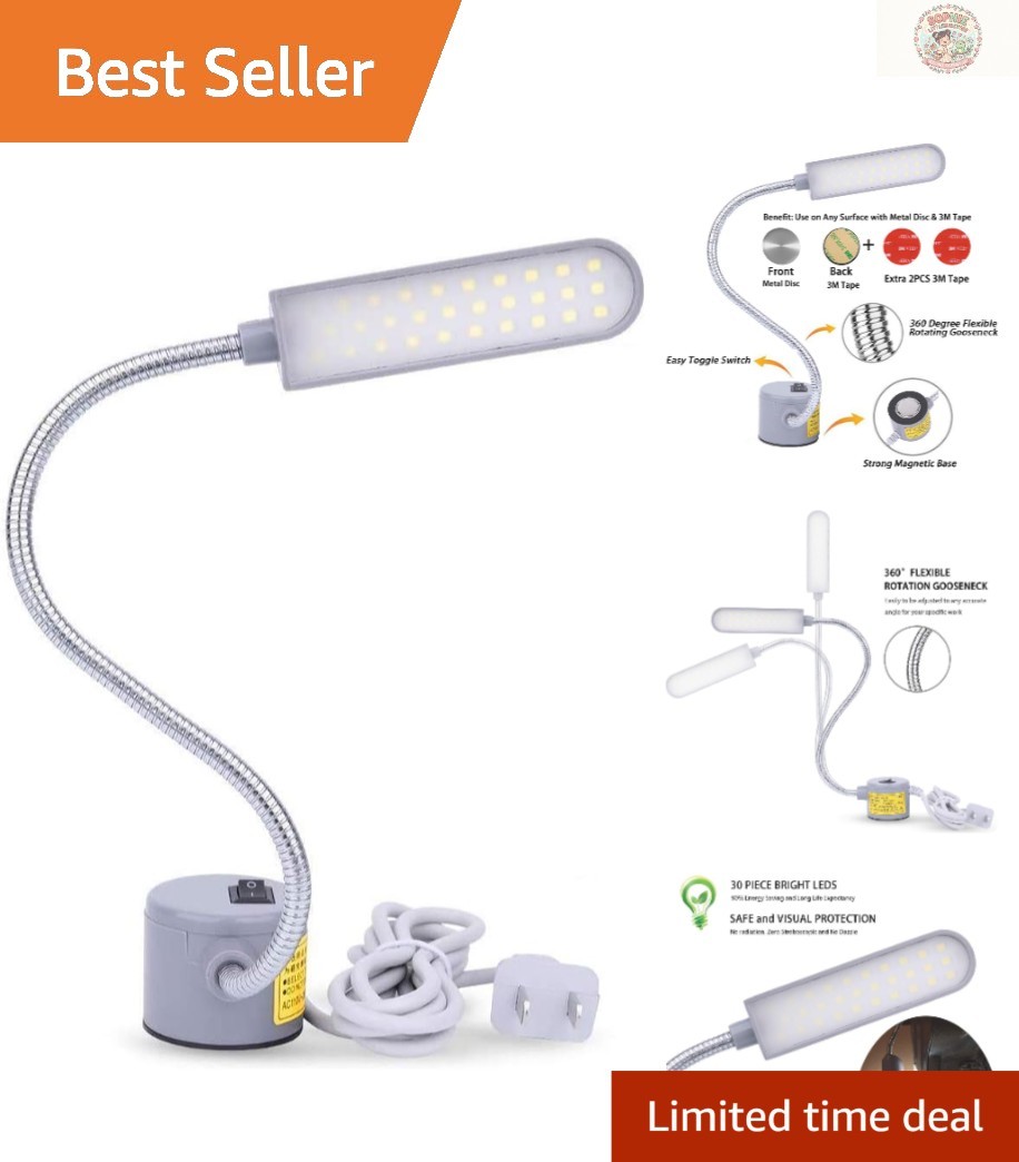 6 Watt Flexible LED Sewing Machine Light with Touch Control & Magnetic Mount
