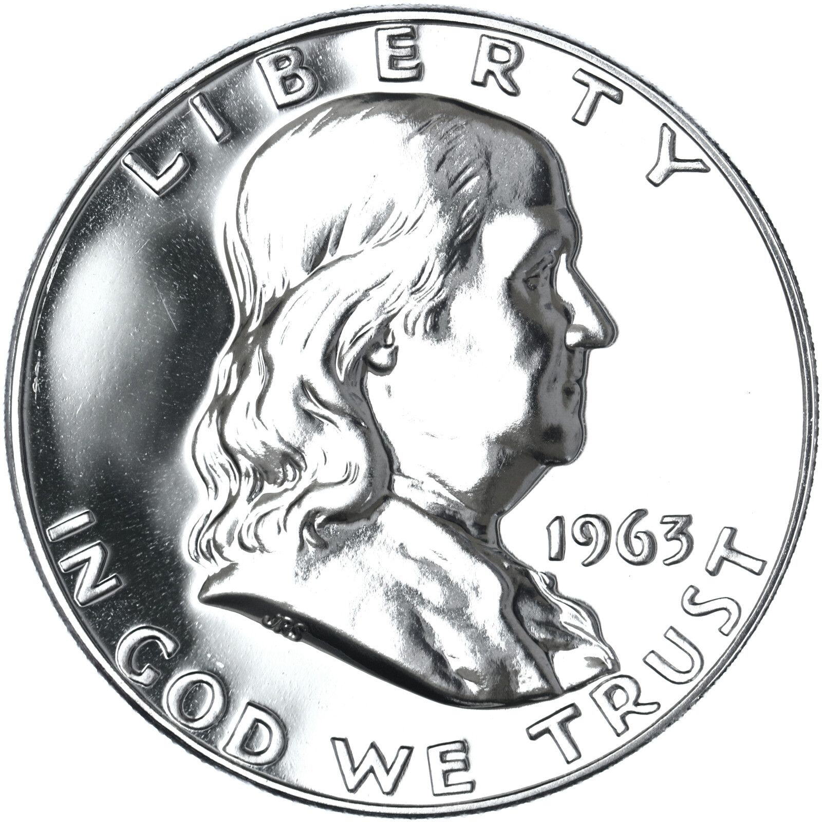 1963 (P) Franklin Half Dollar Gem Proof 90% Silver