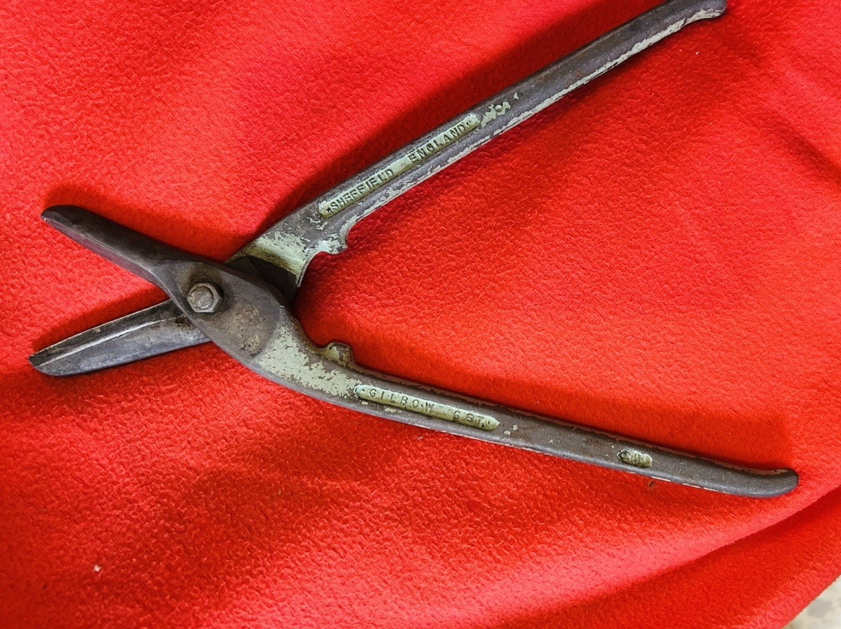 VINTAGE Gilbow G67 LEFT-Hand Universal Tin Snip  SHEET METAL SHEAR PRE IRVIN