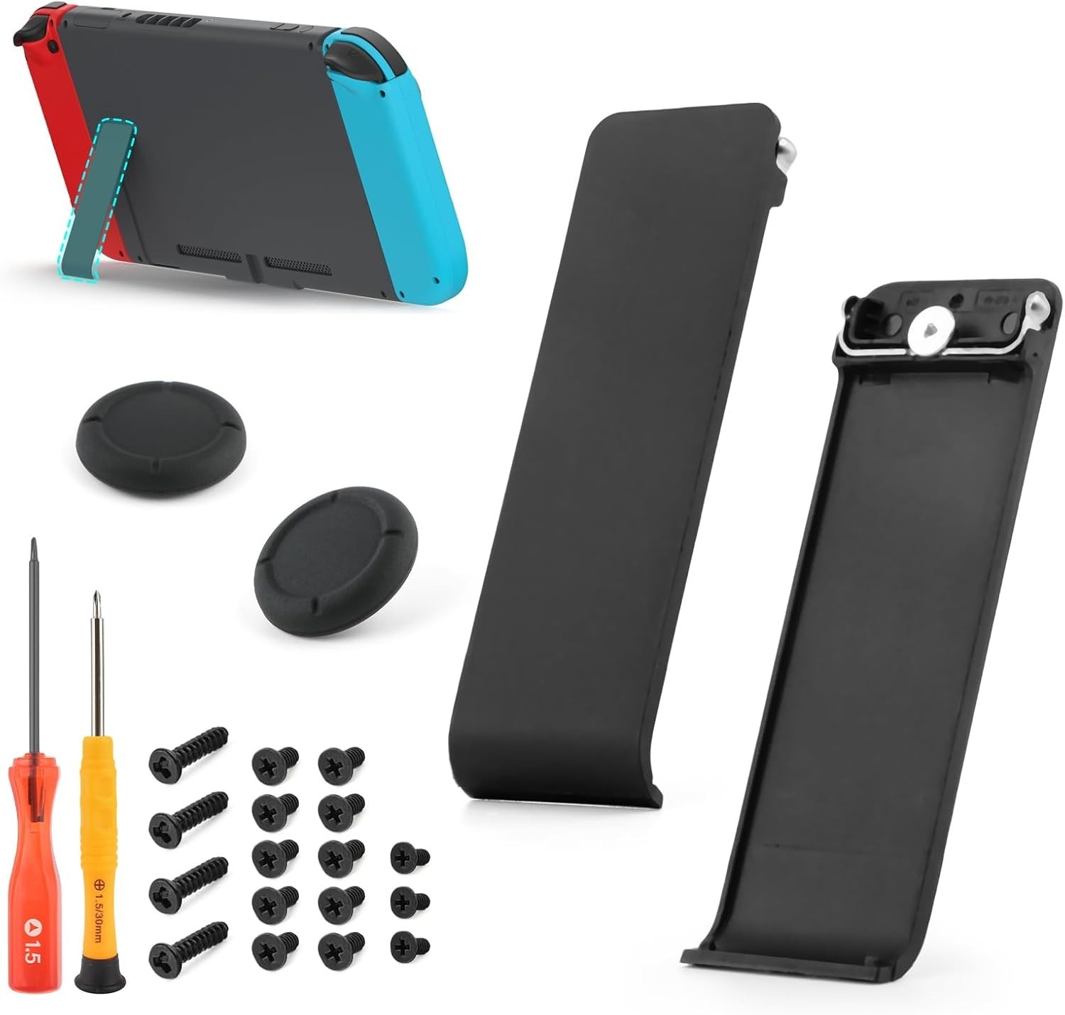2PCS Kickstand Nintendo Switch Stand Back Shell Holder Replacement Nintendo