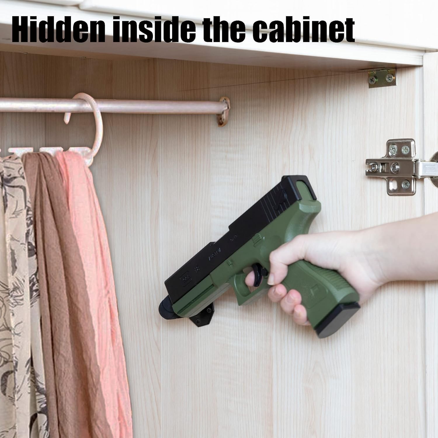 Easy Install 90 Degree Handgun Hanger - Elegant Display with Maximum Protection