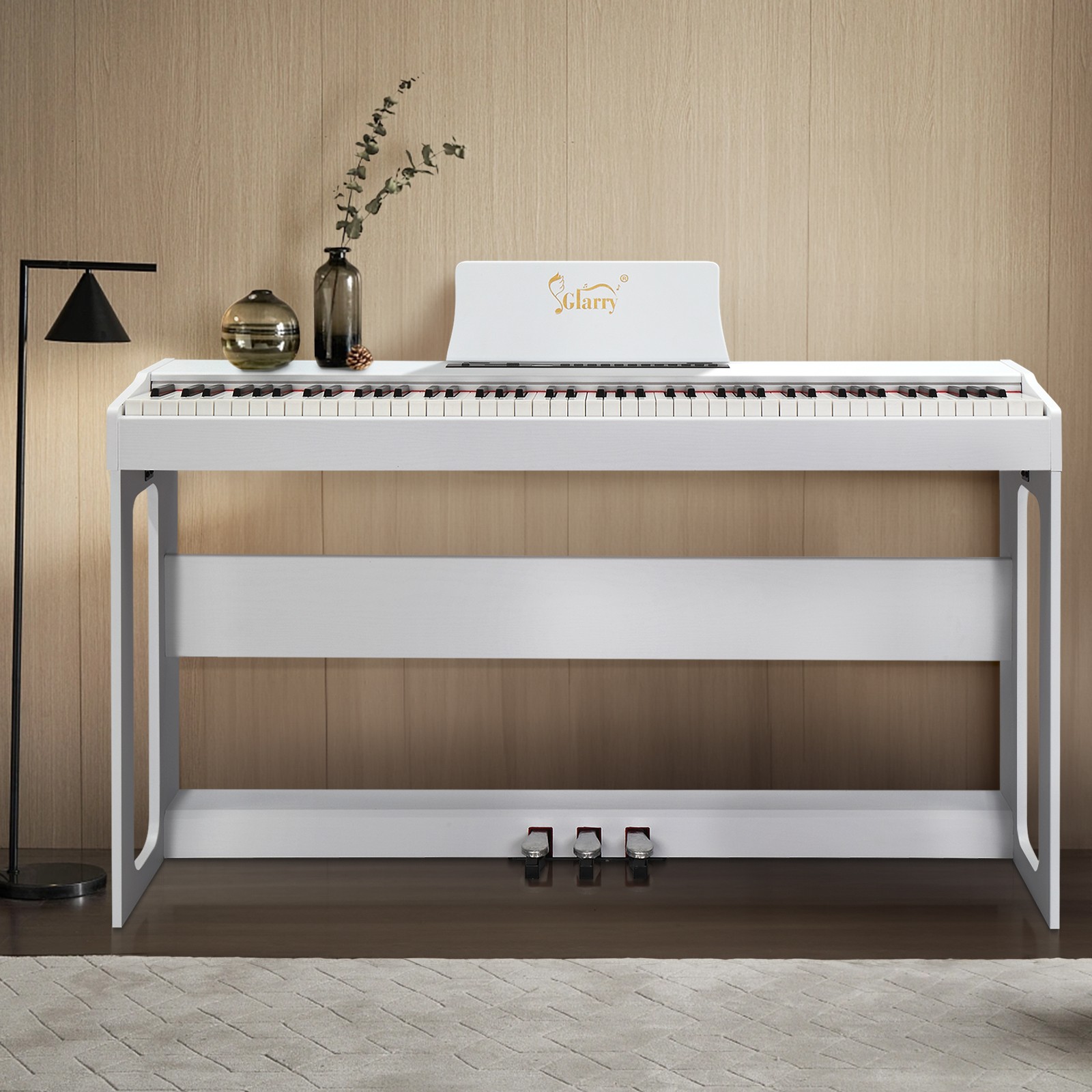 Glarry GDP-104 88 Keys Full Weighted Keyboards Digital Home Piano School Band US