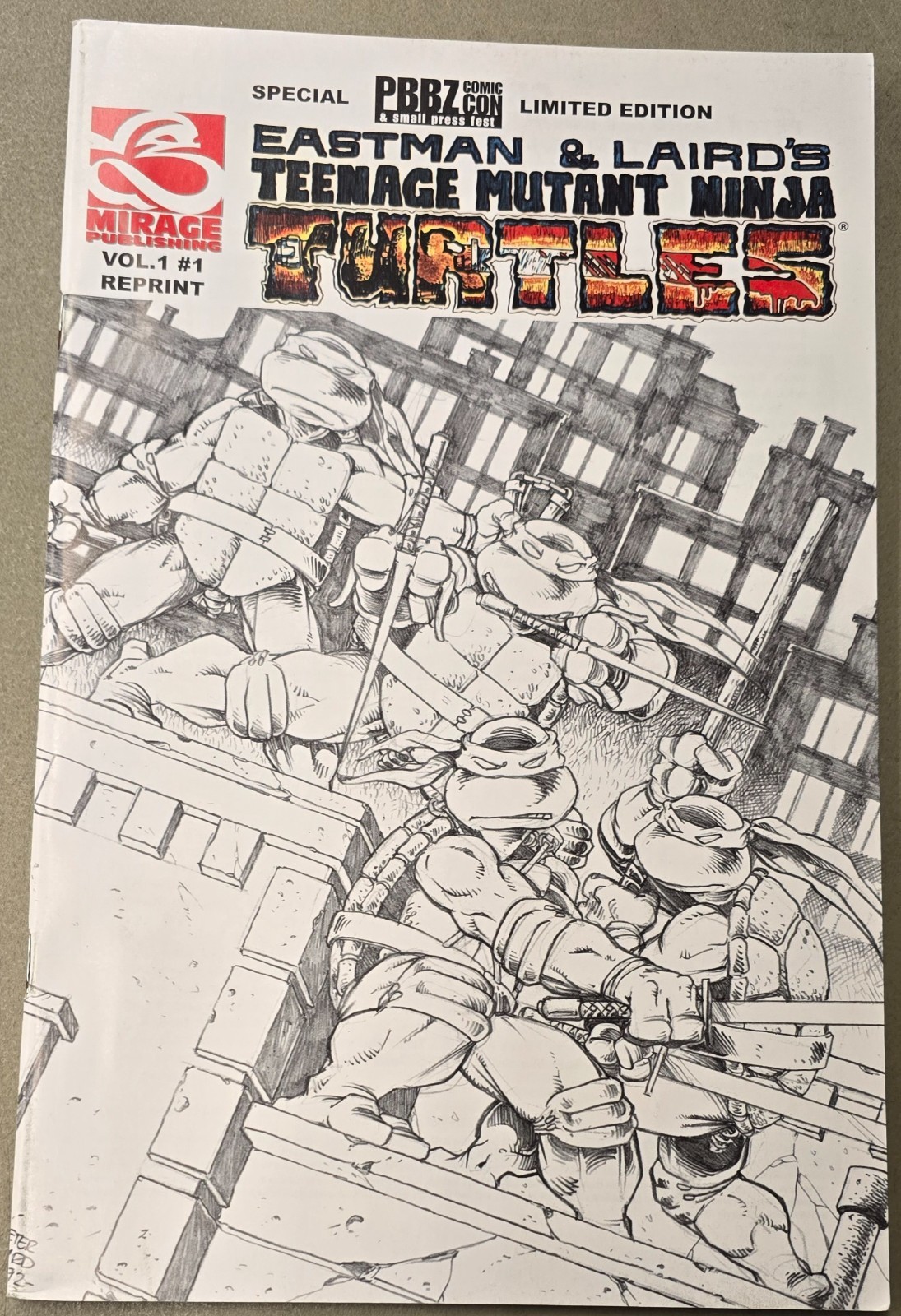 TEENAGE MUTANT NINJA TURTLES PBBZ CON SPECIAL EDITION Mirage Eastman Laird TMNT