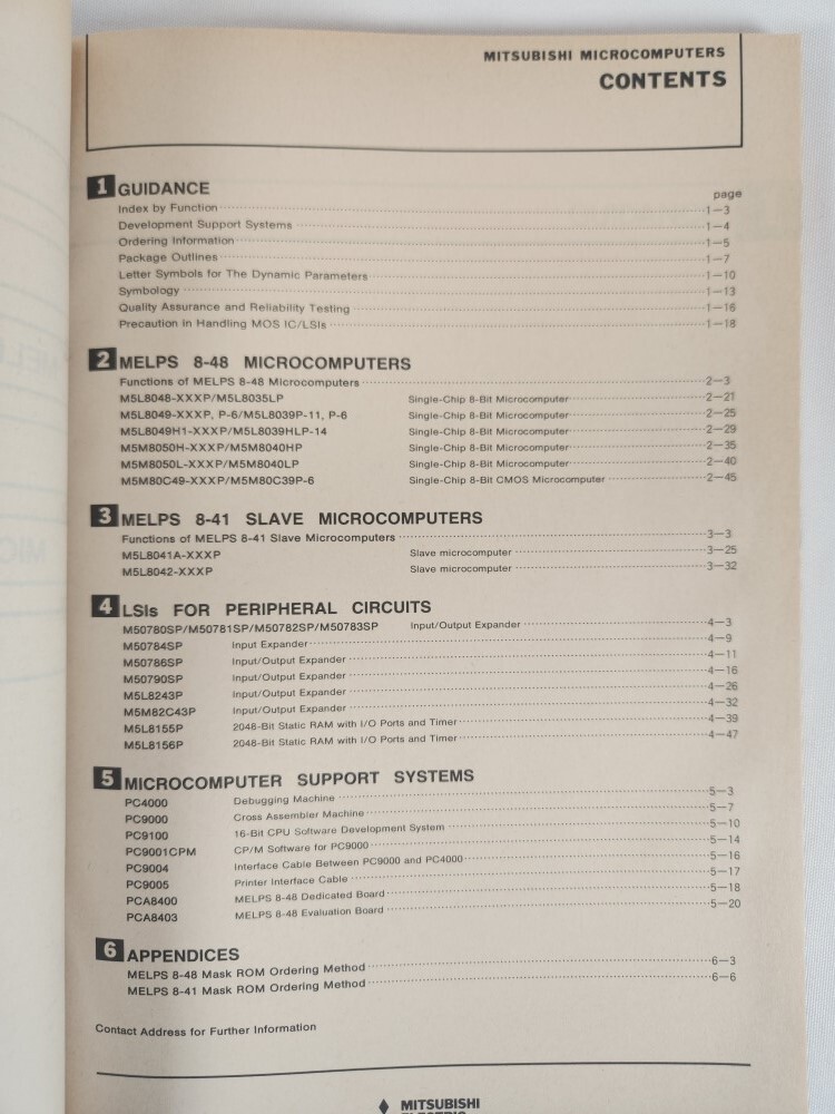 Mitsubishi Semiconductors 1986 2-Vol Single-Chip 8-Bit Microcomputers Series 740
