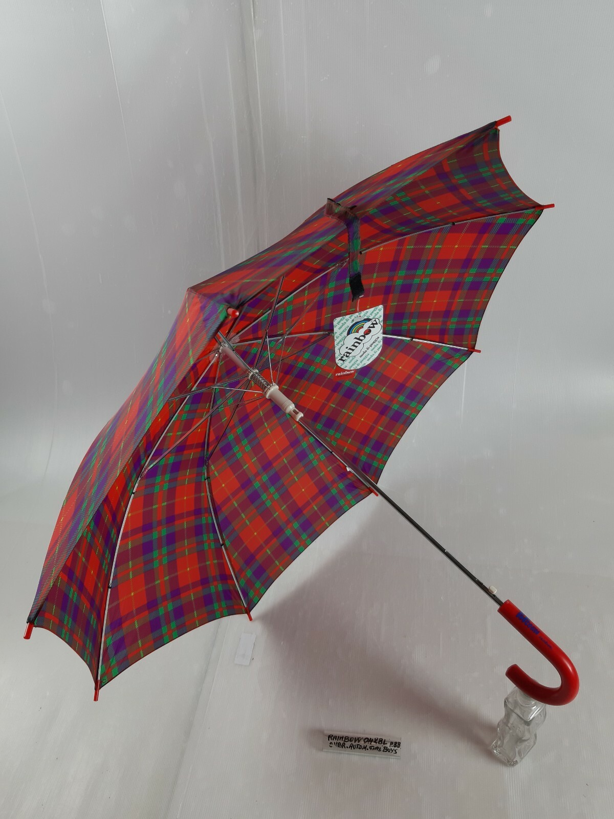 Long/Mini Umbrella - Automatic - Boys - 8 Slats - 0428L - Rainbow