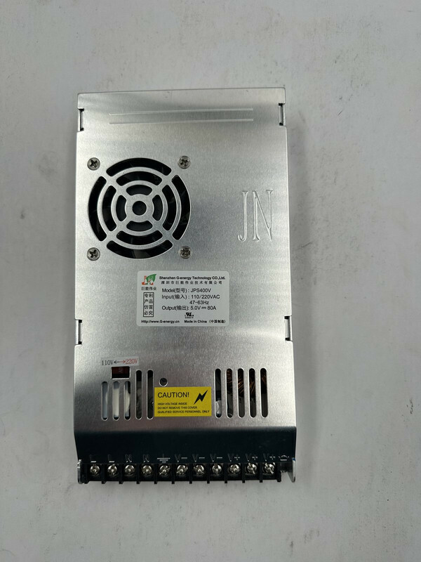 SHENZHEN G-ENERGY 110/220VAC 47-63HZ 5.0V 80A ENCLOSED POWER SUPPLY JPS400V