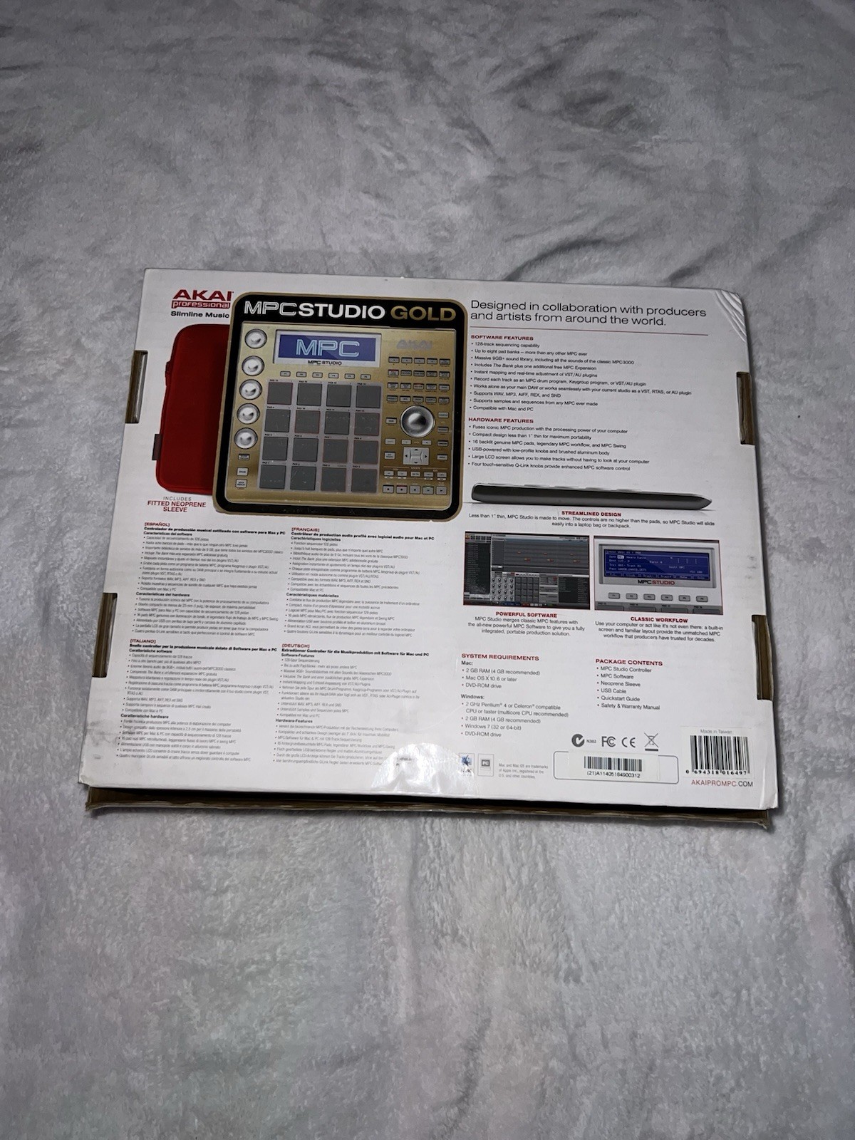 Akai Professional MPC Studio Production Controller (Gold) - Complete + Software