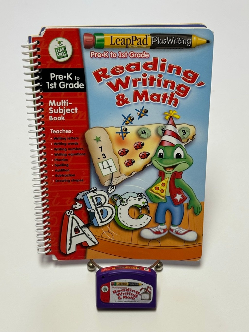 LeapFrog Learning Toy Reading Writing & Math Book & Cartridge