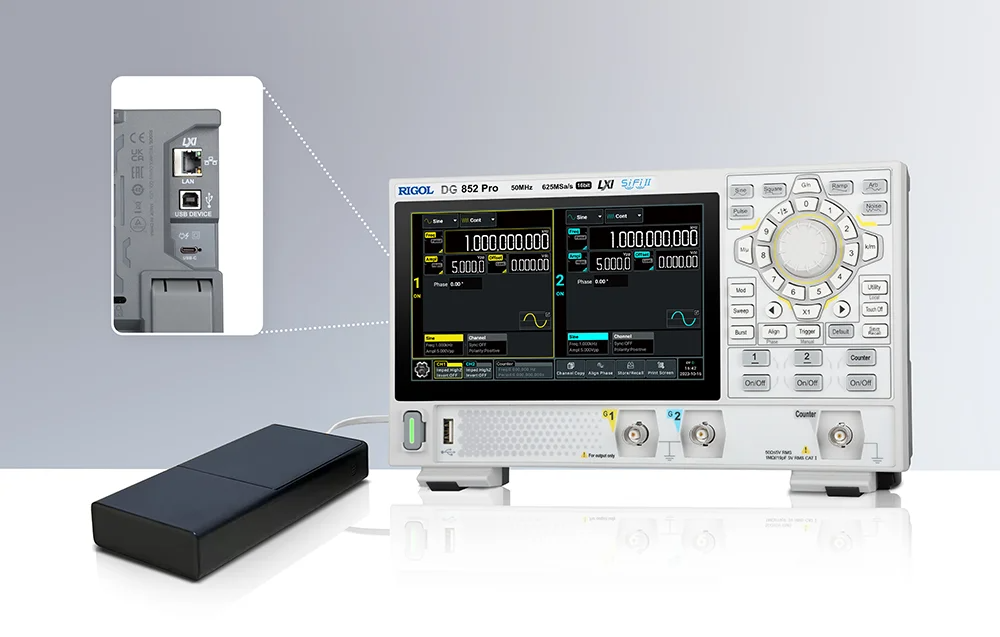 RIGOL Function Arbitrary Waveform Generator 20/50MHZ Sample 625MSa/s Type-C Inte