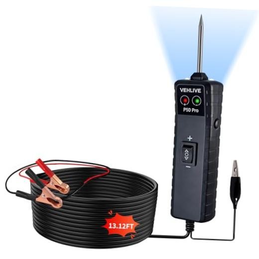 P50 Pro Power Circuit Probe Tester, 6-24V DC Automotive Circuit Tester with