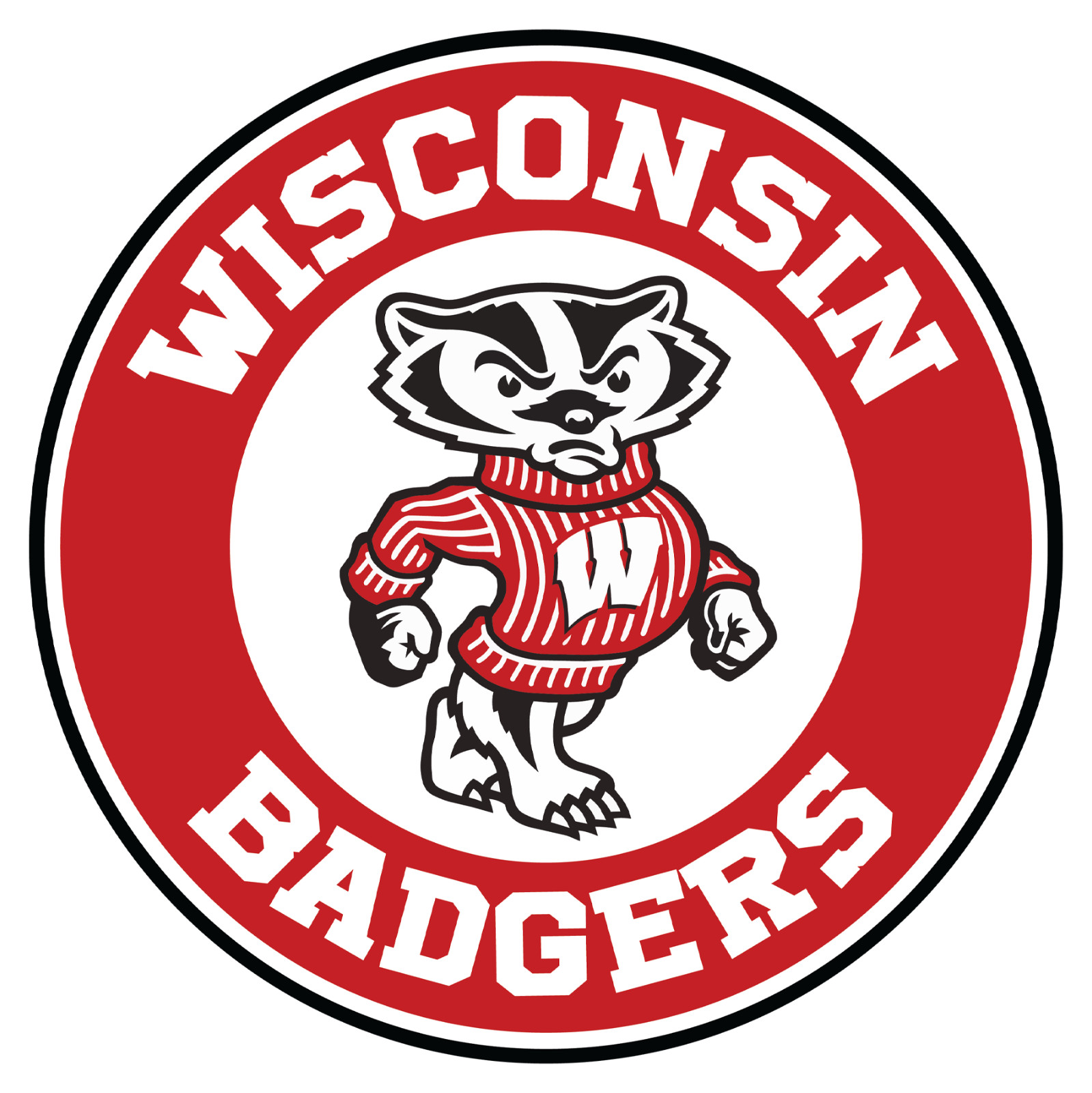 Wisconsin Badgers 3" Decal / FREE SHIPPING / Buy 2 Get 1 FREE