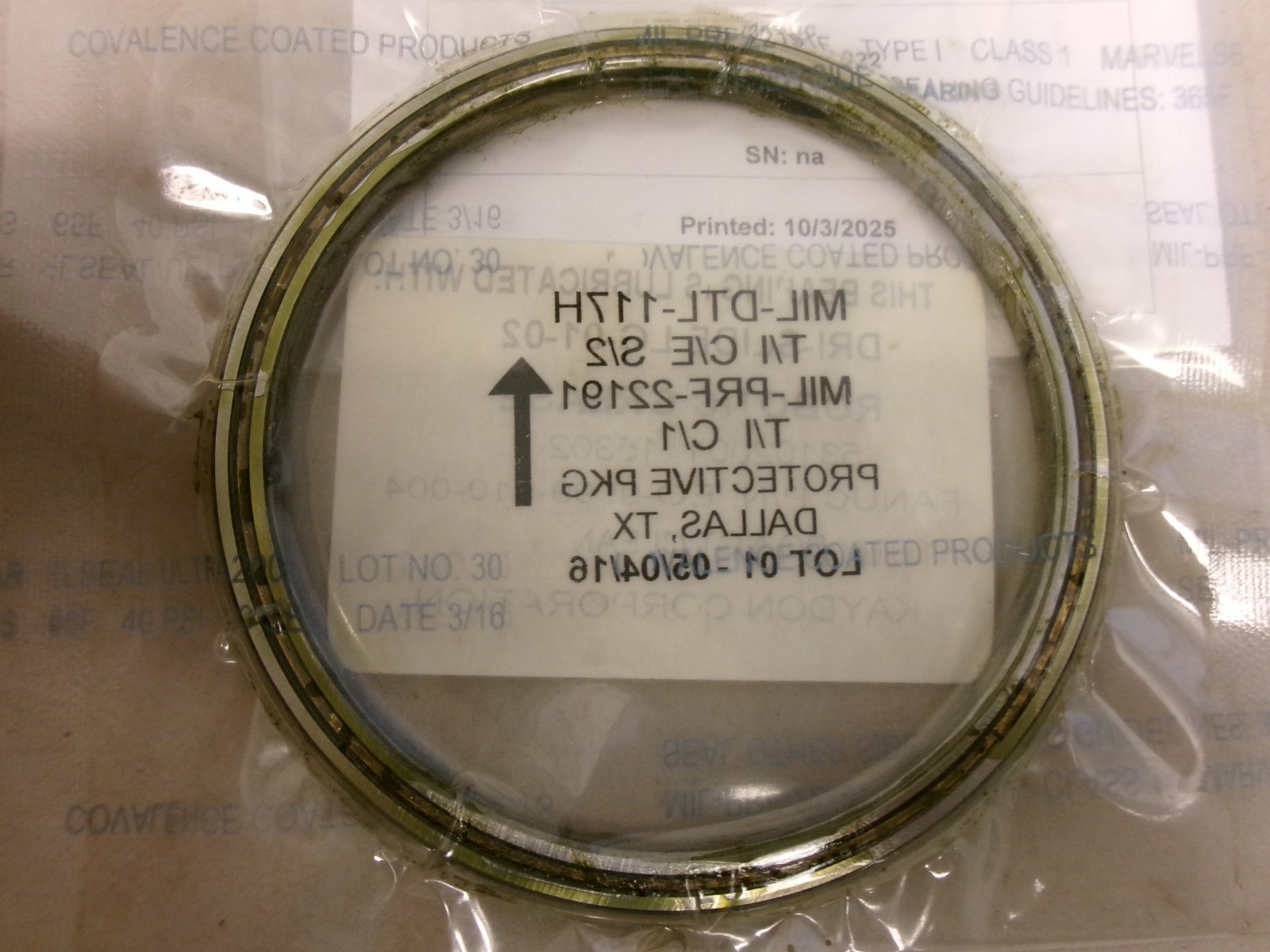 Fanuc EO-3461-010-022 KAYDON #53102001 BALL BEARING