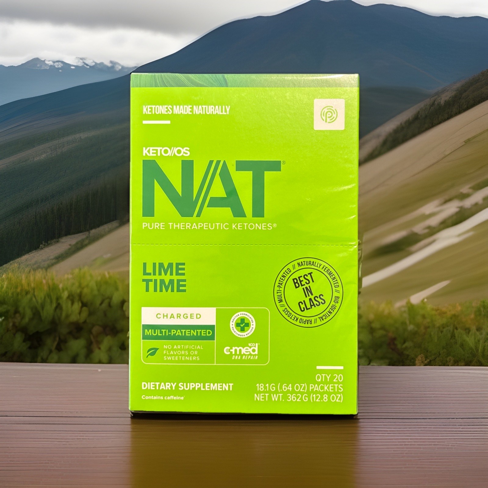 Pruvit NAT KETO OS Lime Time 20 Packets. EXP: 03/2027