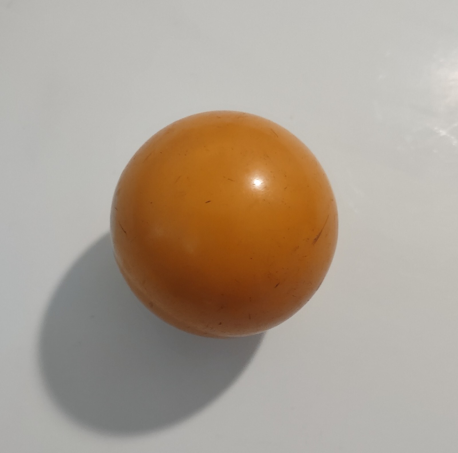 Vintage Bakelite Billiard Ball Pool Ball Butterscotch 1