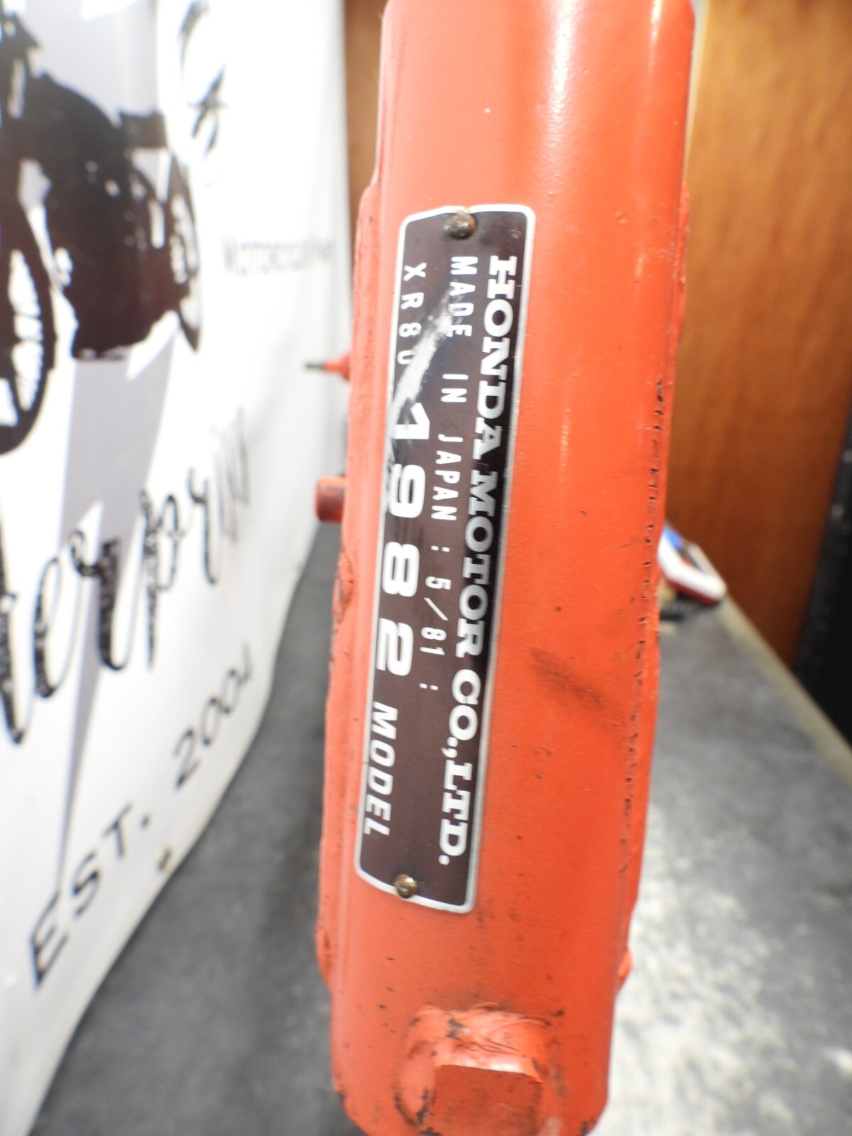 1982 Honda XR 80 XR80 Frame 2649