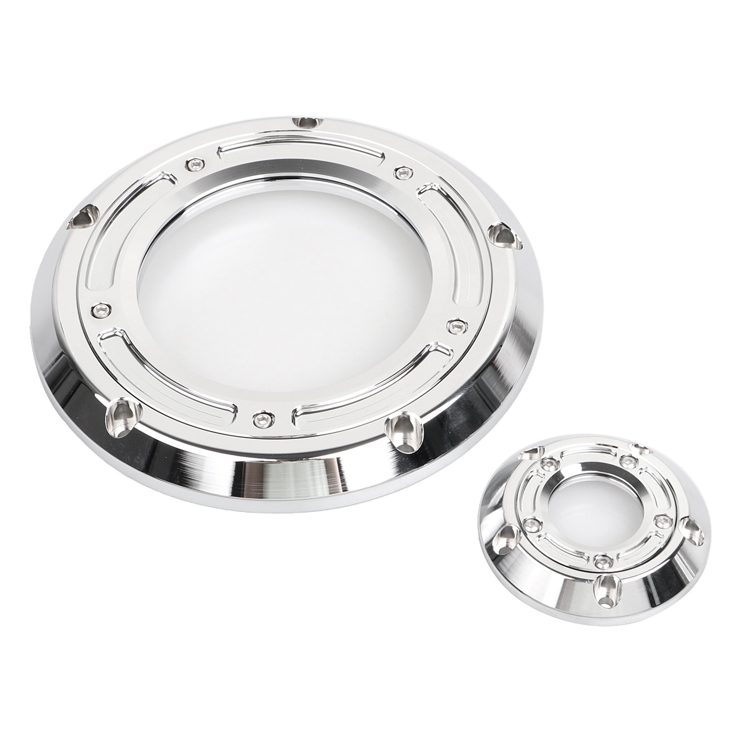Chrome Clear Derby Timing Timer Covers For Harley Dyna Heritage Softail Touring