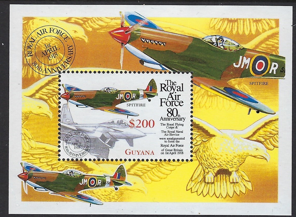 Guyana - MNH Souvenir sheet Royal Air Force   ..............34L..... SS-122