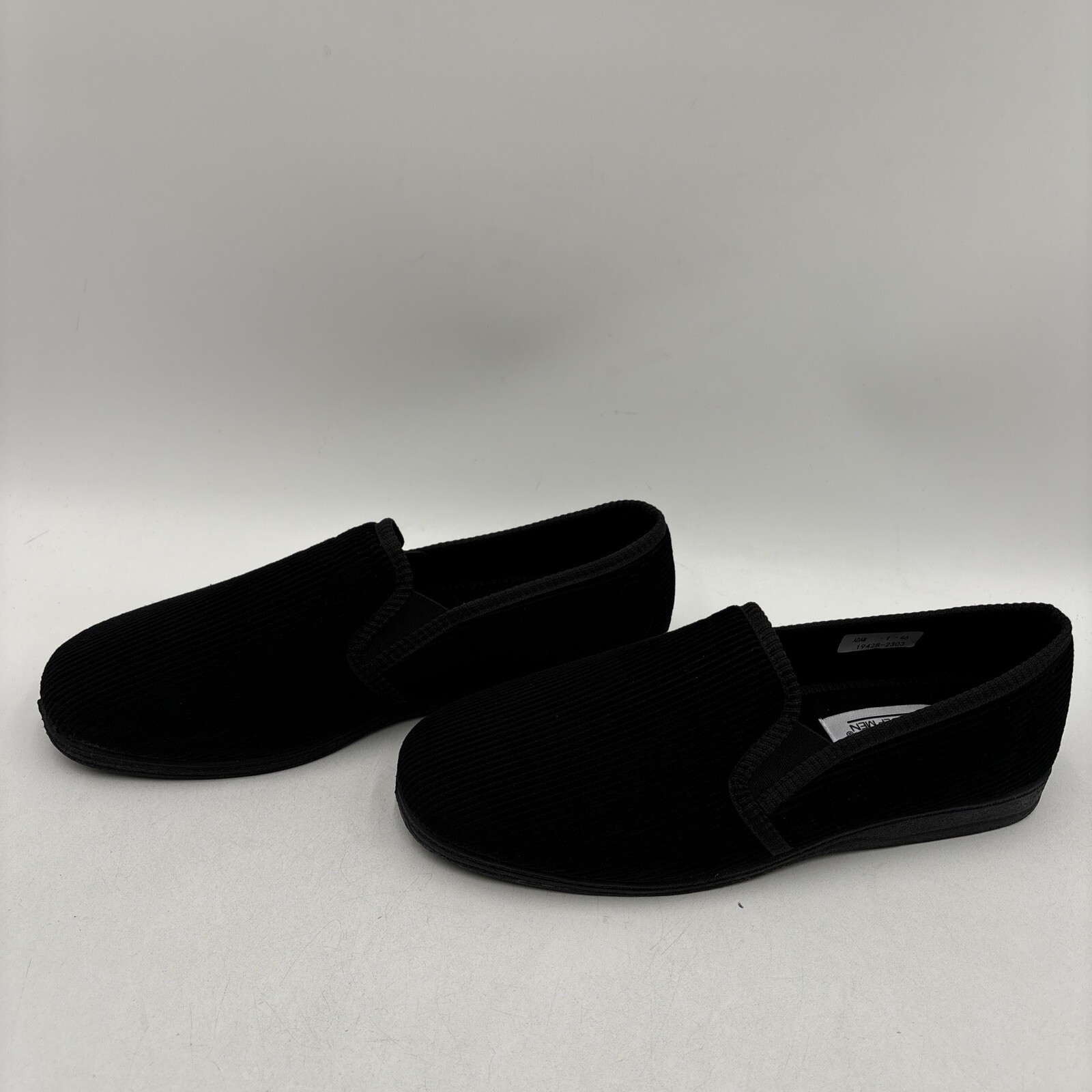 Spring Step ADAM Black Textile Round Toe Loafer Pull On Slippers, Mens Size 46