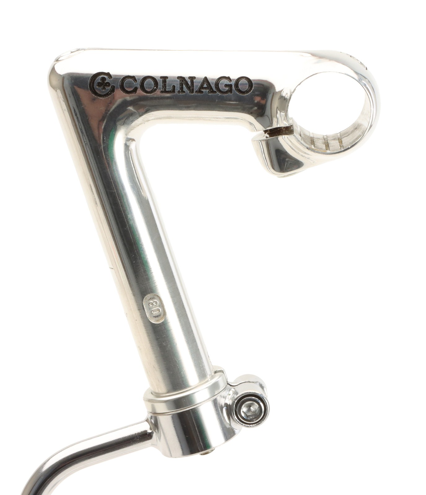 ITM 1" Colnago 22.2mm Quill Stem 80mm Length 26.0mm Clamp Silver NEW NOS