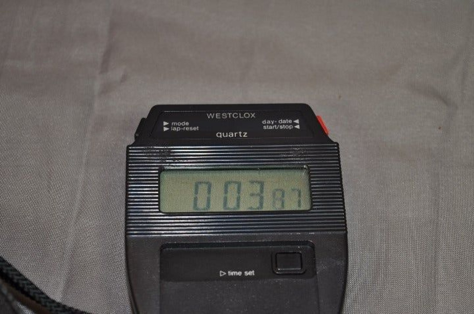 Westclox Stopwatch with Case - Clean Tested Works EUC