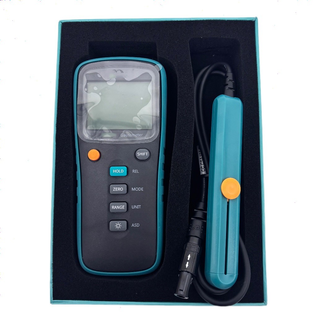 AC DC Gauss Meter Teslameter with Hall Radial Probe Class 2 2mT~3000mT
