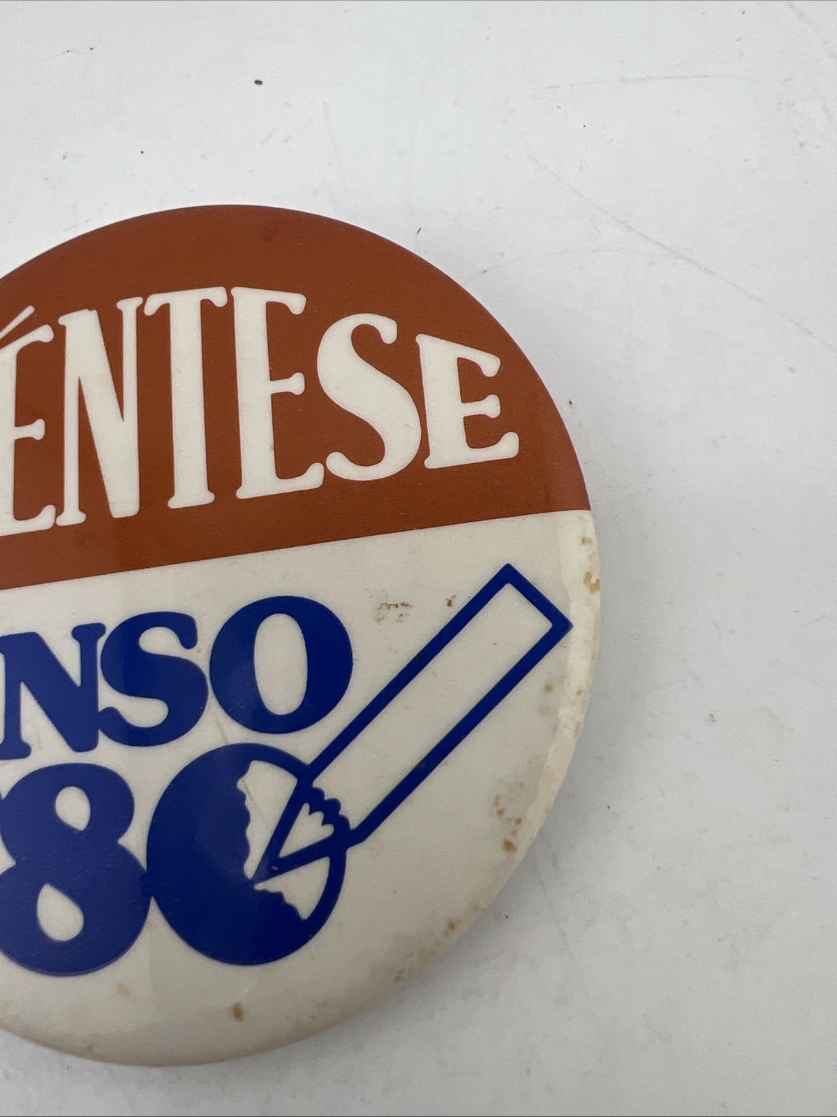 Vintage Cuentese censo '80 (Tell the Census) Button