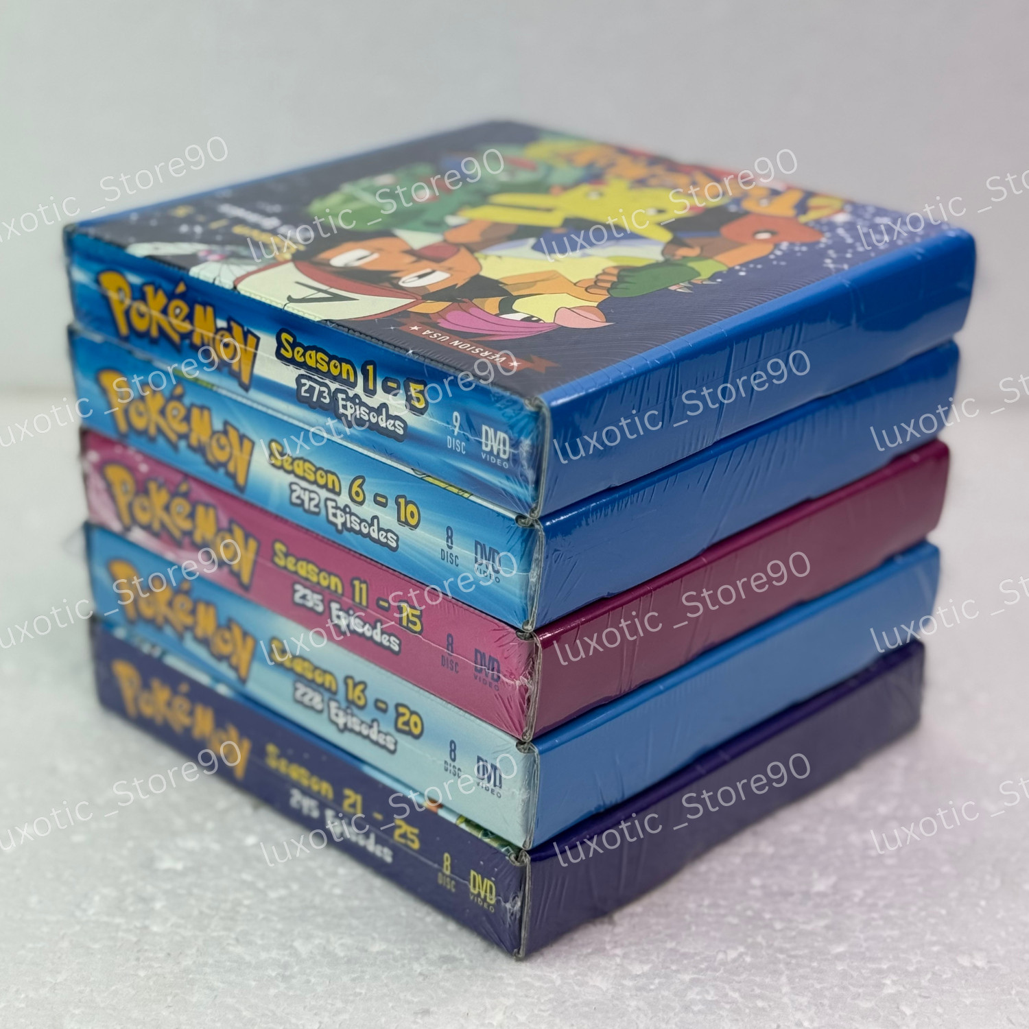 Pokemon Complete Series DVD Box Set (Seasons 1–25) English Dubbed All Region