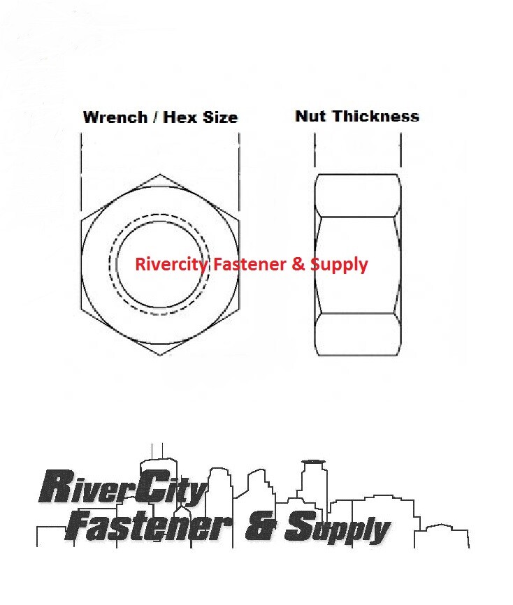 (25) 8-32 Brass Machine Screw Hex Nuts 8/32 Nuts 8x32 Coarse Thread