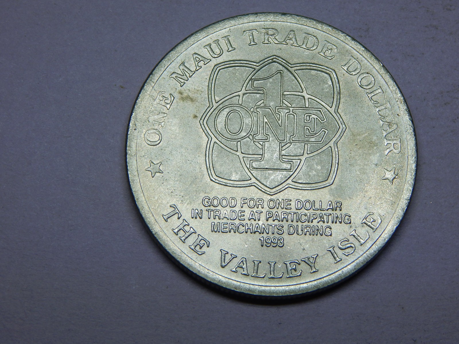 1993 Maui Trade Dollar - Limited Edition - With COA