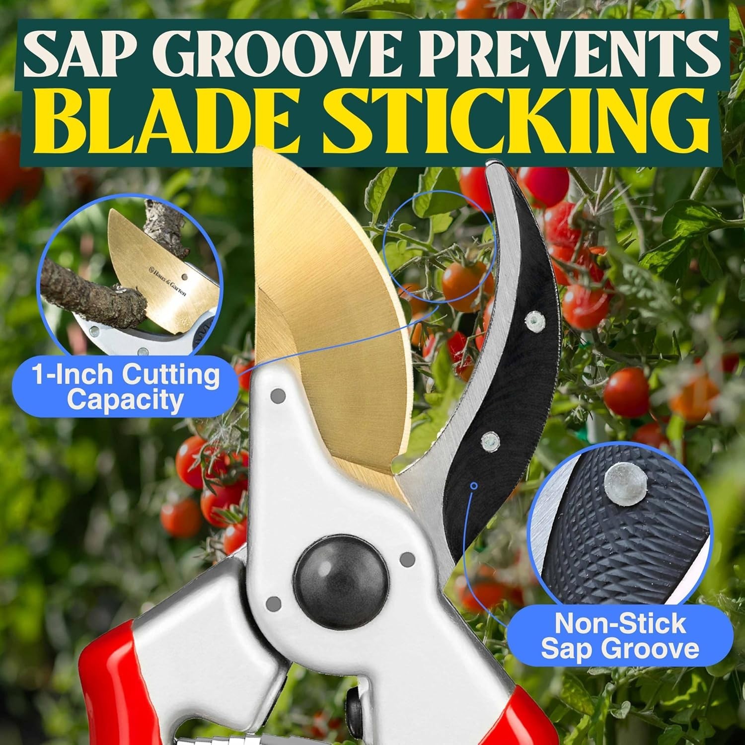 Professional 8.5" ClassicPRO Pruning Shears - Lightweight, Rust-Resistant Design
