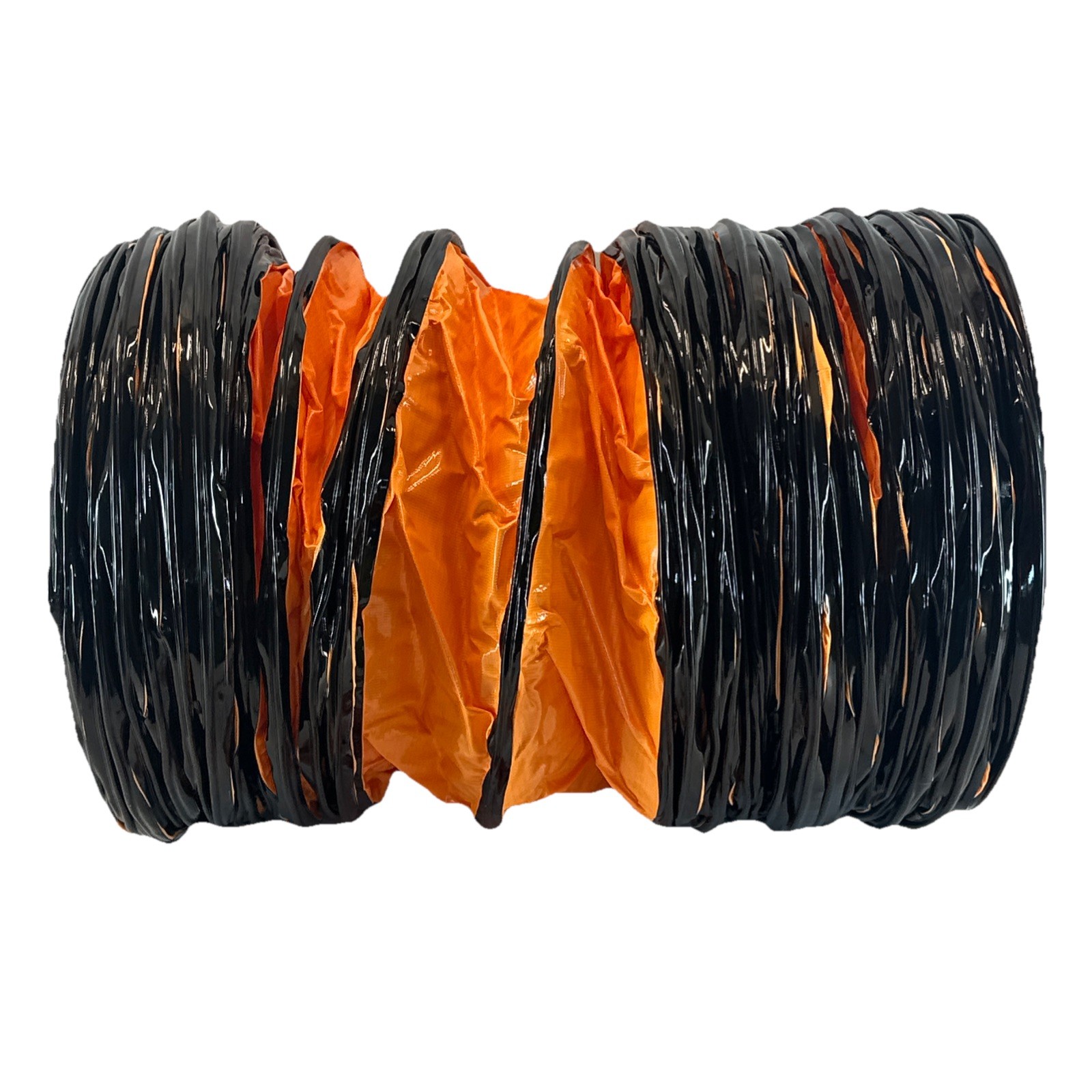 Rubber Cal Air Ventilator Flexible Ducting Orange 12 in Diameter X 25 Ft Length