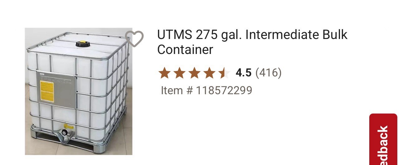 UTMS 275 Gal Intermediate Bulk Container