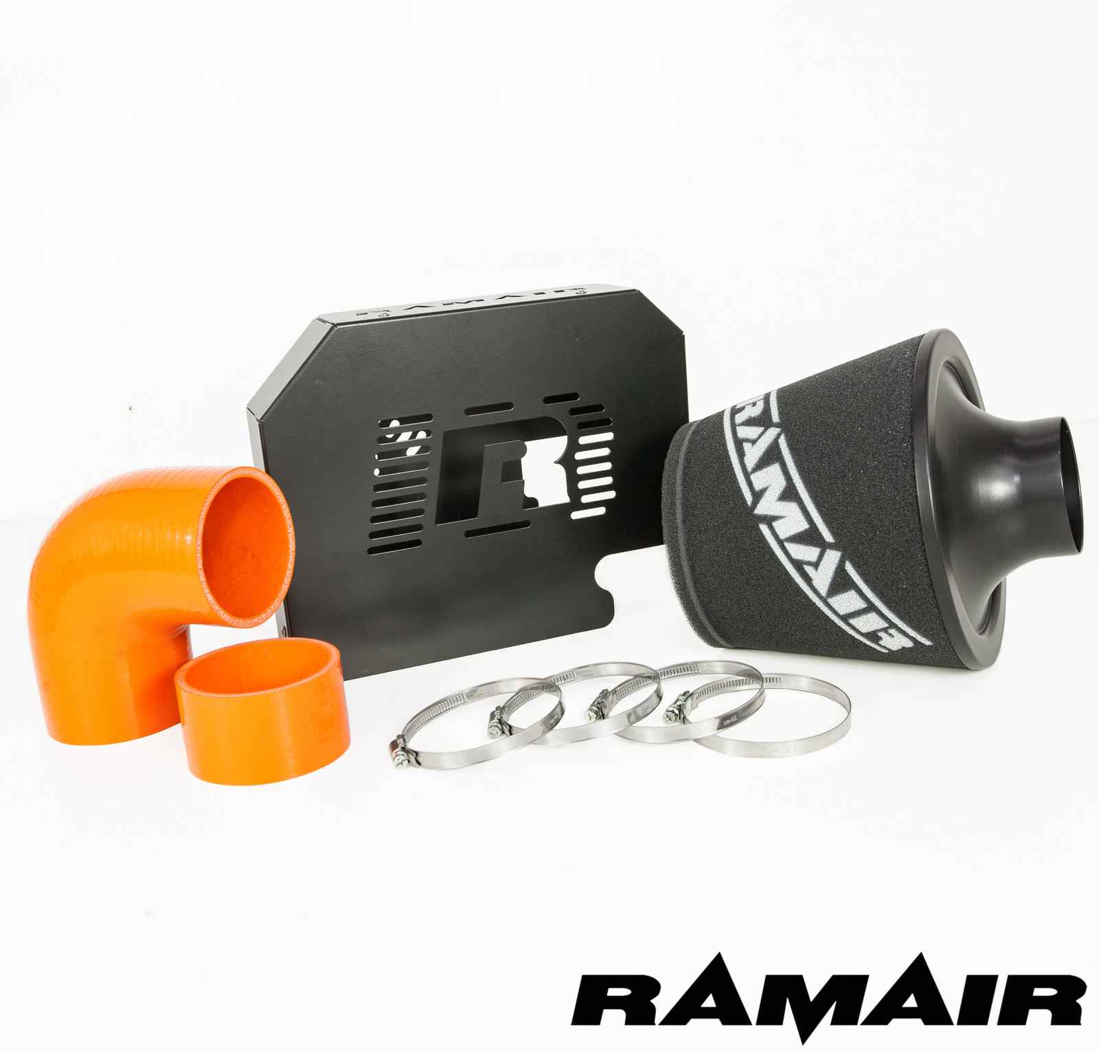 Ramair Orange Air Filter Kit and ECU Bracket for Ford Focus ST225 MK2 Group A
