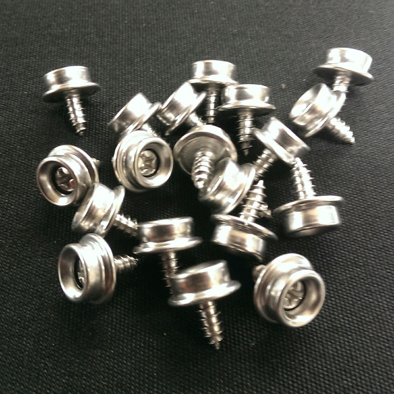 20 3/8" ALL Stainless Steel Screw Snap Studs - Auto- Marine-Truck- Boat- Covers