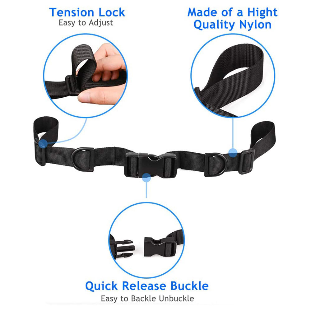 2PCS Adjustable Nylon Webbing Sternum Strap Backpack chest Harness Zipper Pulls
