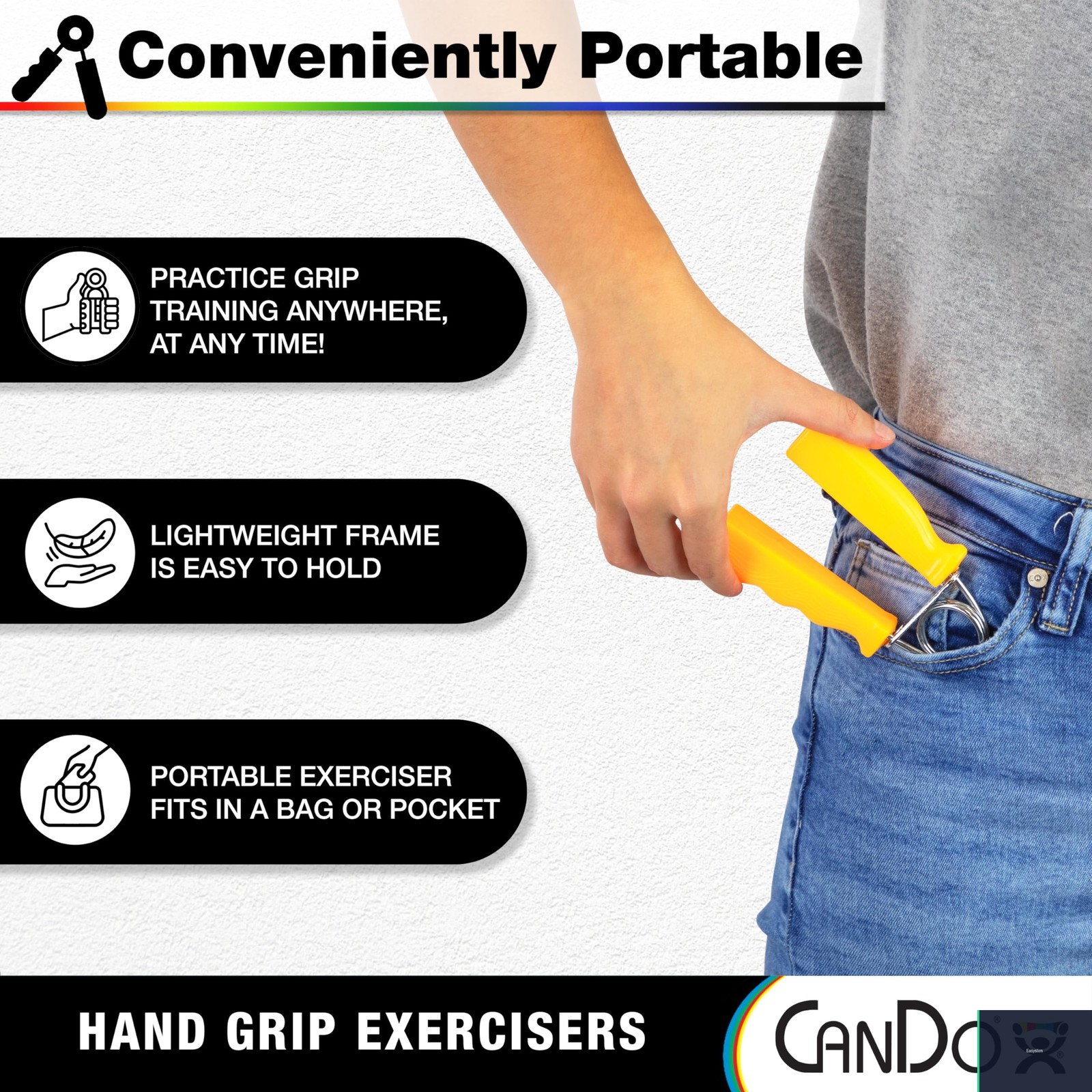 Hand Grip Exercisers Pair Green Medium 12 Pound Resistance Training