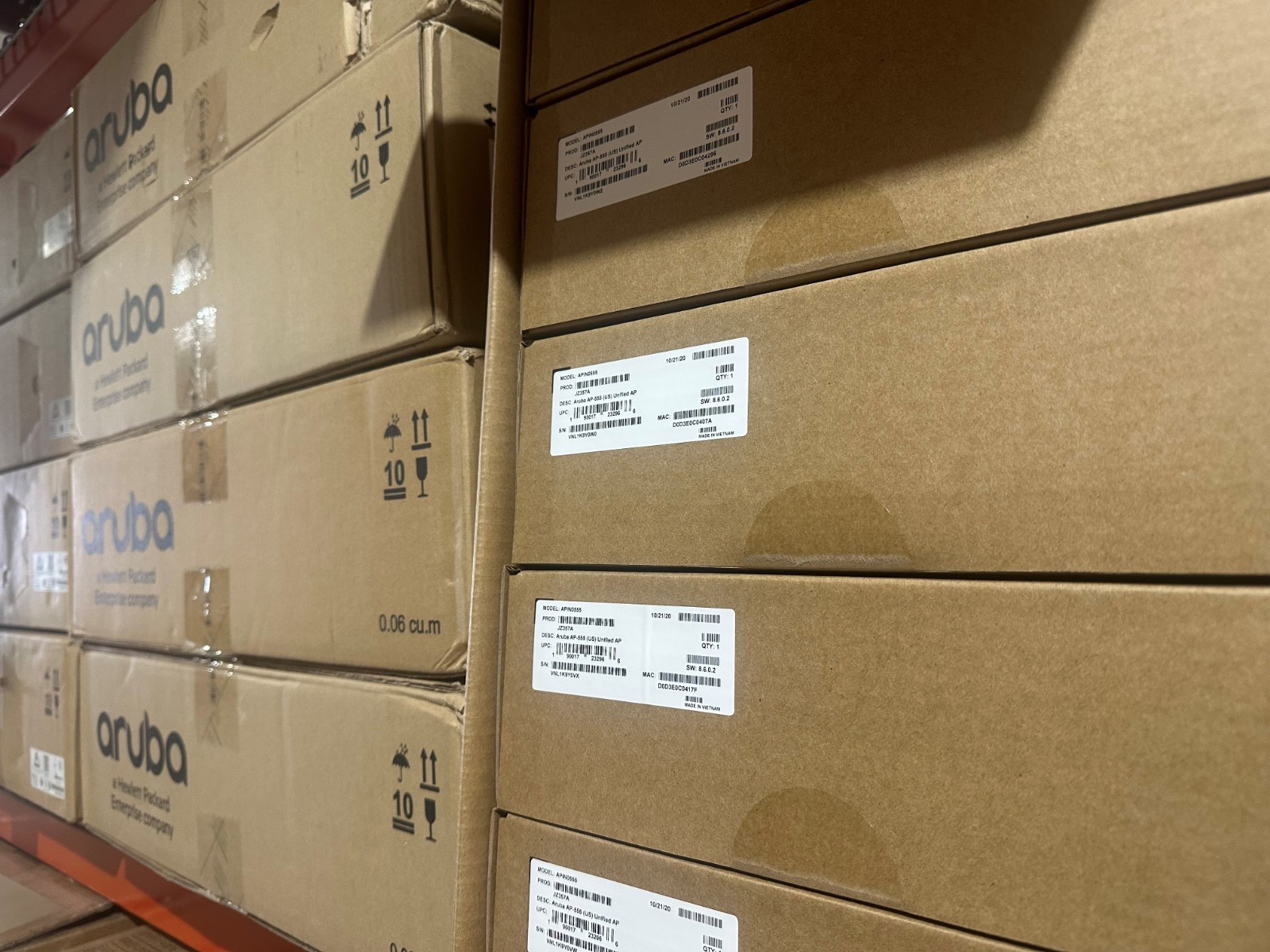 JZ357A HPE Aruba AP-555 Dual Radio 8x8:8/4x4:4 802.11ax Unified Campus AP - NEW