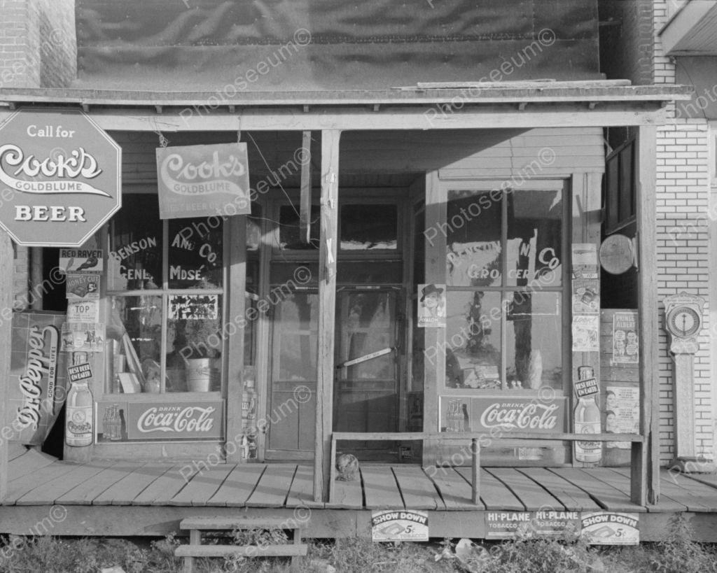 Penny Scale Soda Sign General Store 1938 Vintage 8x10 Photography Reprint