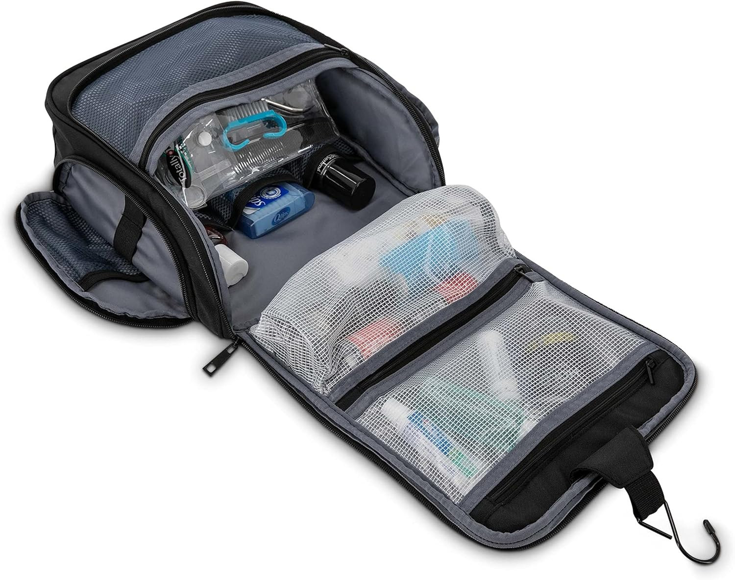 Unisex Hanging Travel Case, One Size, Black