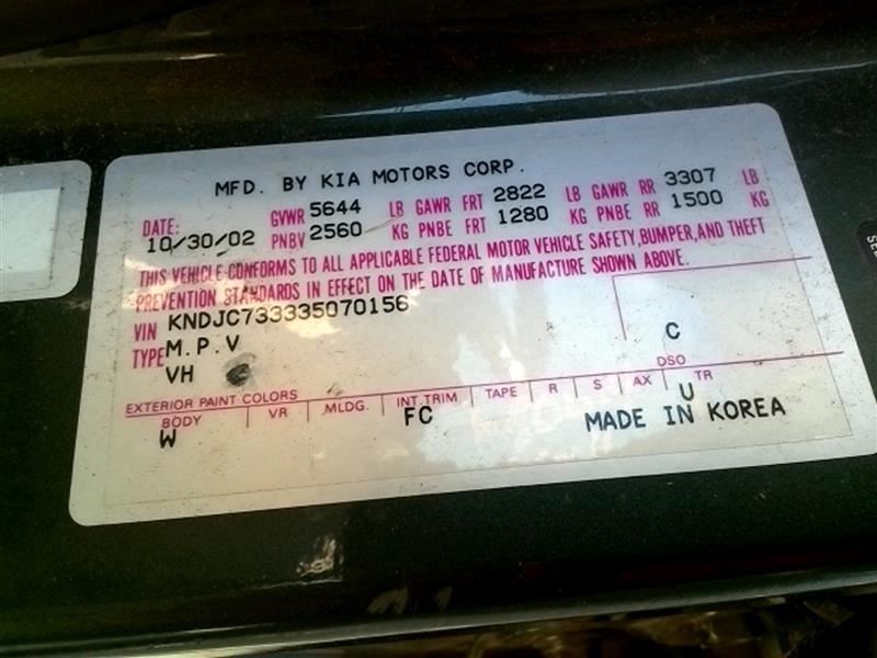 Traction Control Module Center Dash EX Fits 03 Sorento 148282