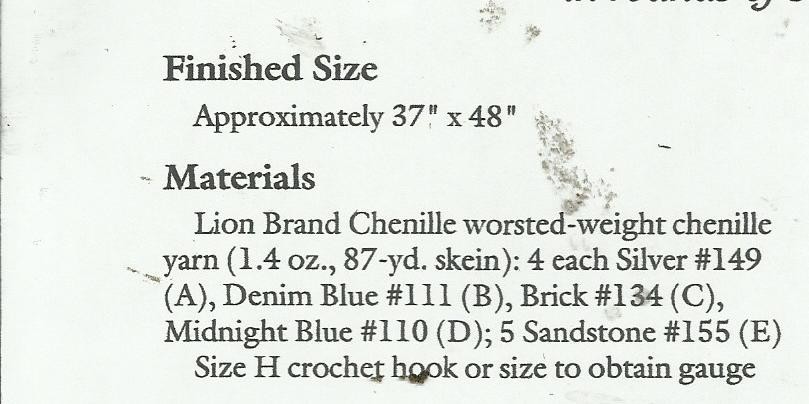 G0031 X MARKS THE SPOT AFGHAN CROCHET PATTERN