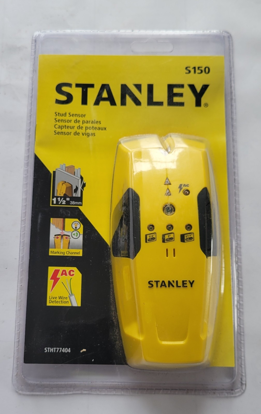 Stanley Stud Sensor S150 STHT77404 AC Live Wire Detection Brand New and Sealed