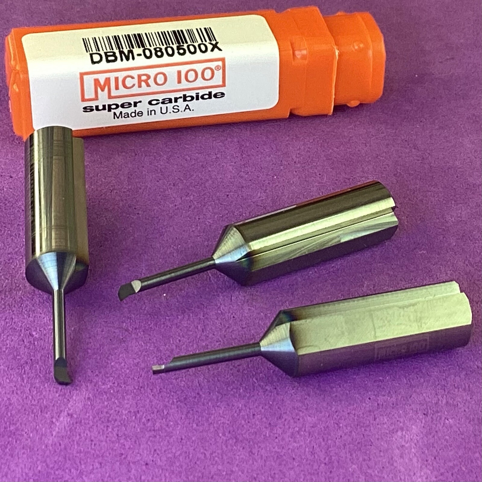MICRO 100   DBM-080500X Miniature Coolant Thru Boring Bar .080” AlTiN🎯Machinist